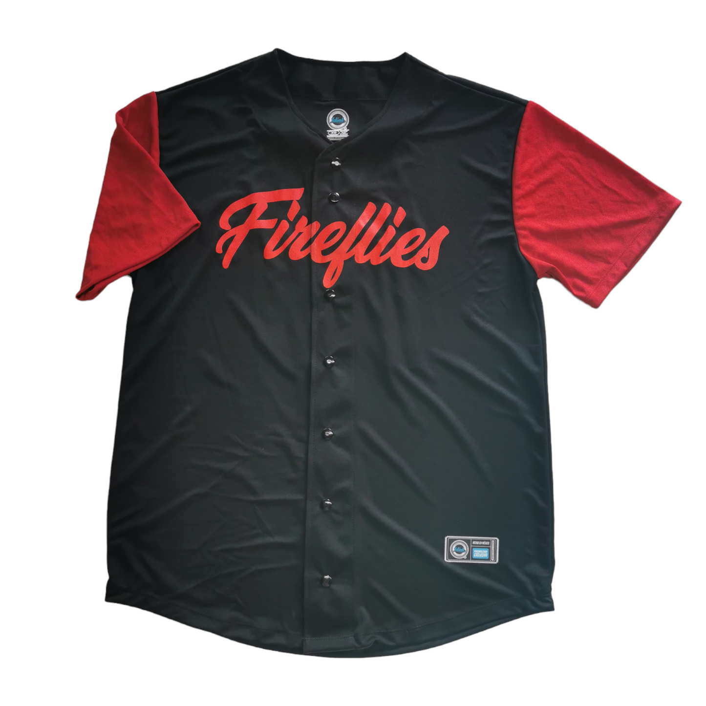 jersey beisbol negro rojo