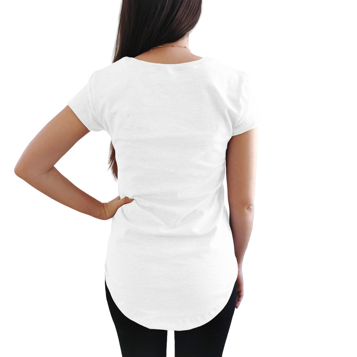 Blusa Long Fit Swag Dama Blanca