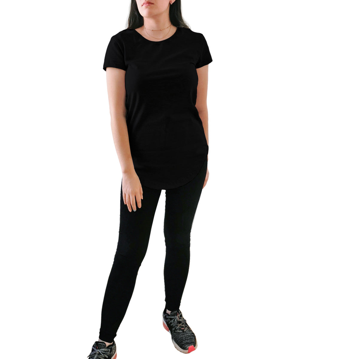 Blusa Long Fit Swag Dama Negra