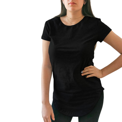 Blusa Long Fit Swag Dama Negra