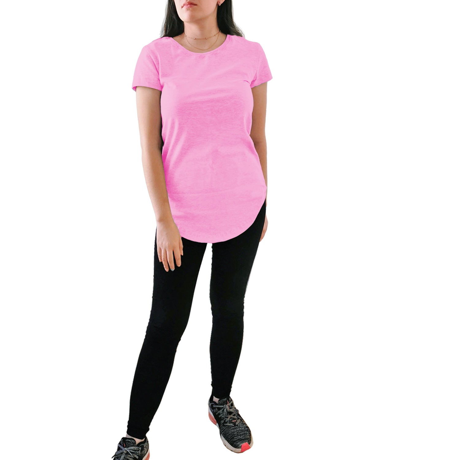 camiseta dama rosa pastel