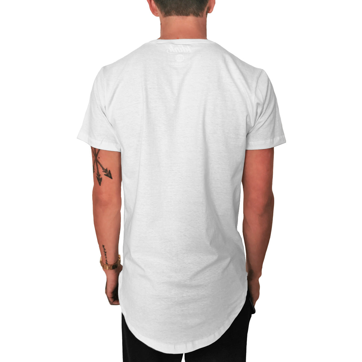 PLAYERA LONG FIT BLANCA