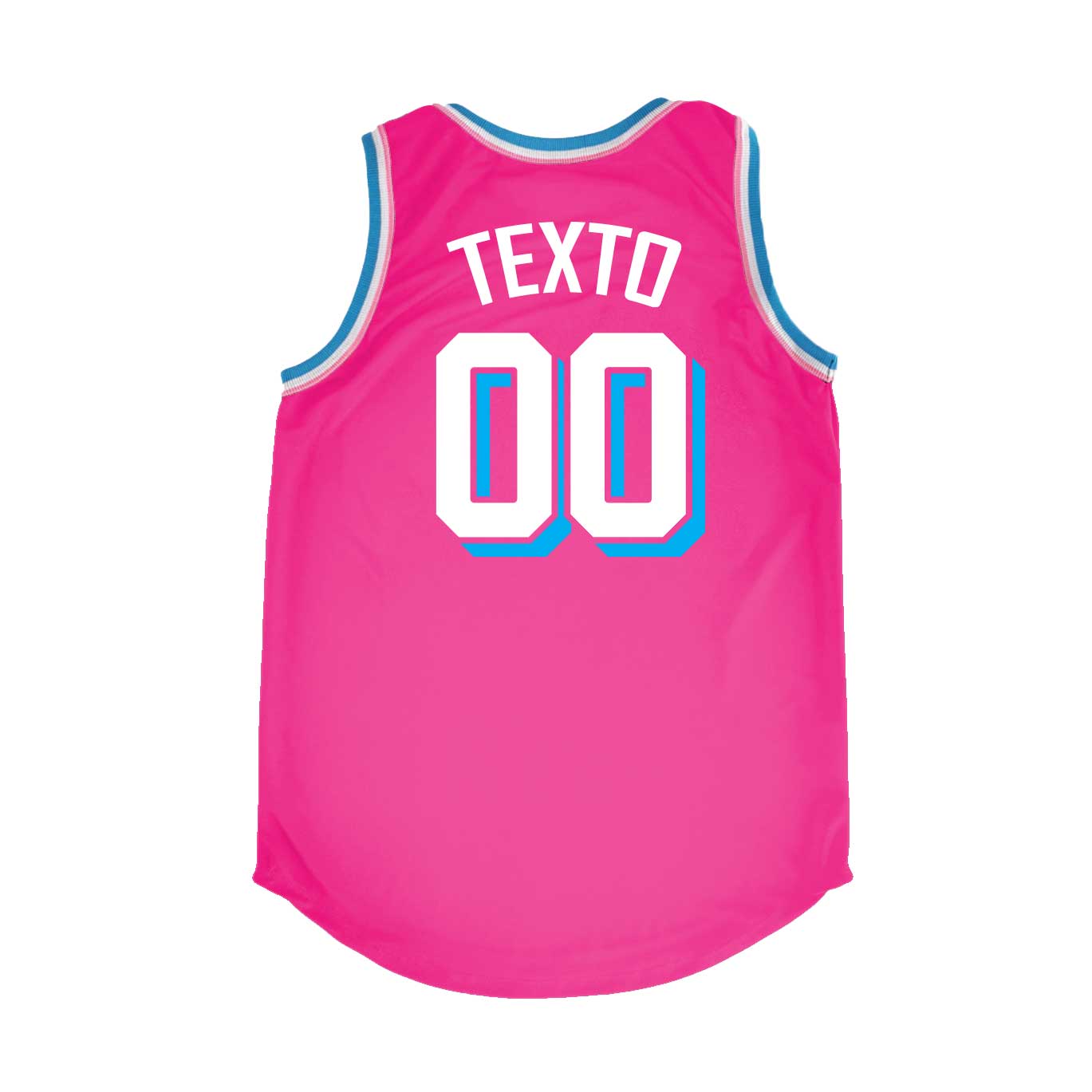 Jersey básquet personalizable rosa RBA