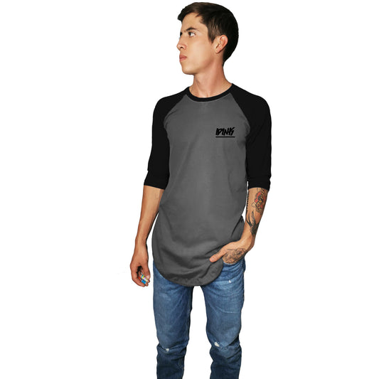 Playera Raglan Long Fit IDINK Gris Rata