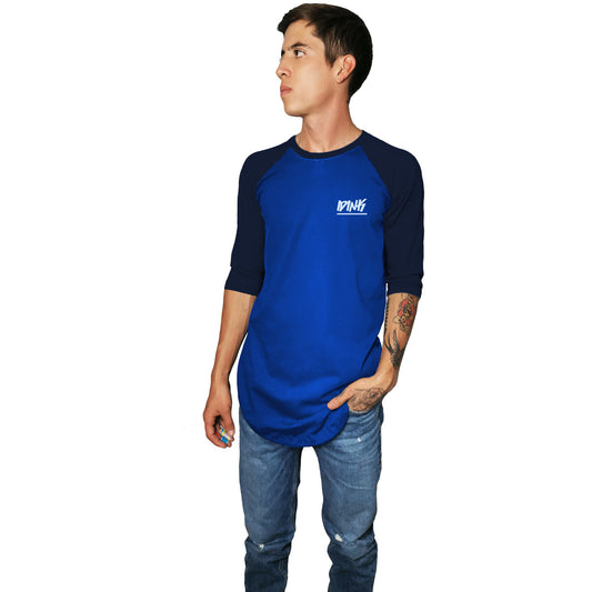 Playera Raglan Long Fit IDINK Azul rey