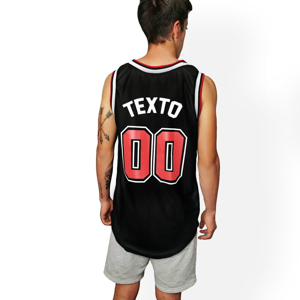 Jersey basquetbol long fit curvo personalizado Idink Clothing