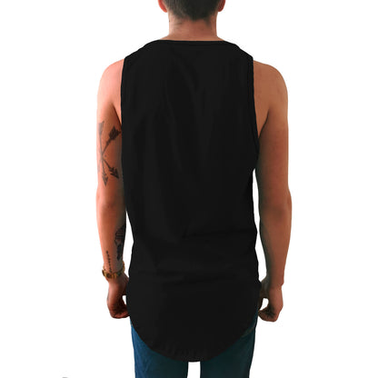 Tank top Long fit Idink Blanca y Negra